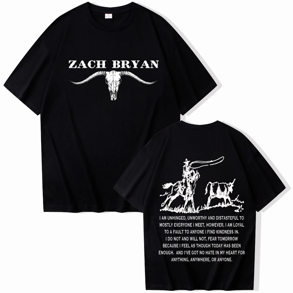 Zach Bryan Horse Cowboy T Shirts Man Woman Harajuku O Neck Short Sleeve Shirts.jpg 1