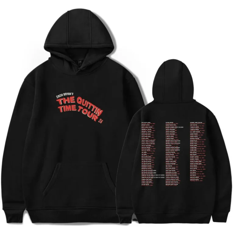 Home 94 Zach Bryan Quittin Time Tour 2024 Merch Hoodie