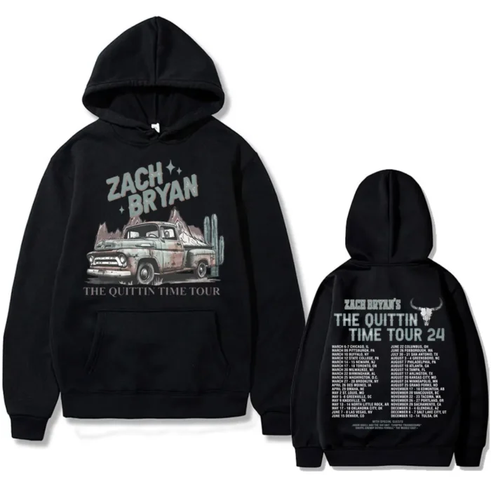 Zach Bryan The Quittin Time Tour 2024 Hoodie 1