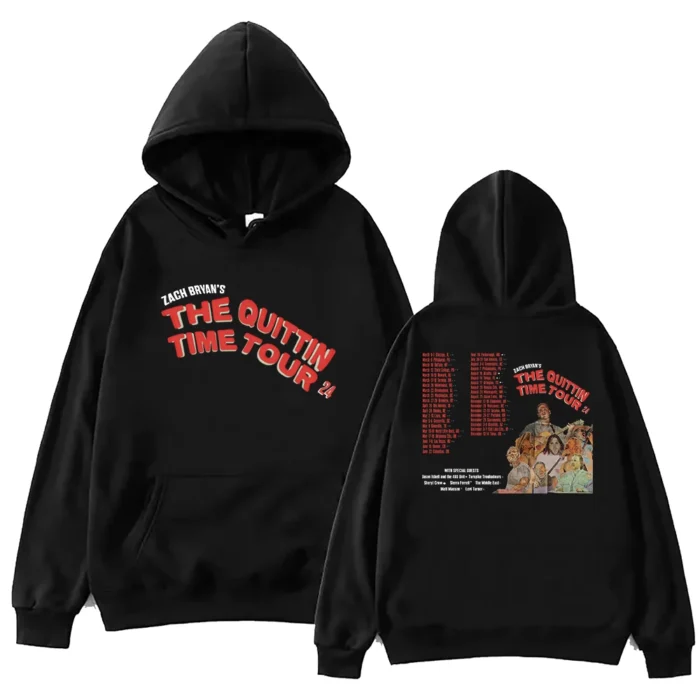 Zach Bryan The Quittin Time Tour 2024 Hoodie Harajuku2 1