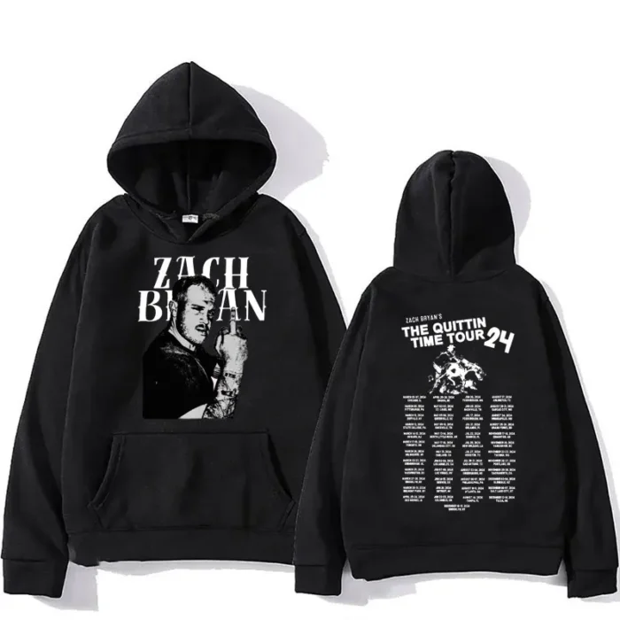 Zach Bryan The Quittin Time Tour 2024 Hoodies Vintage Fashion